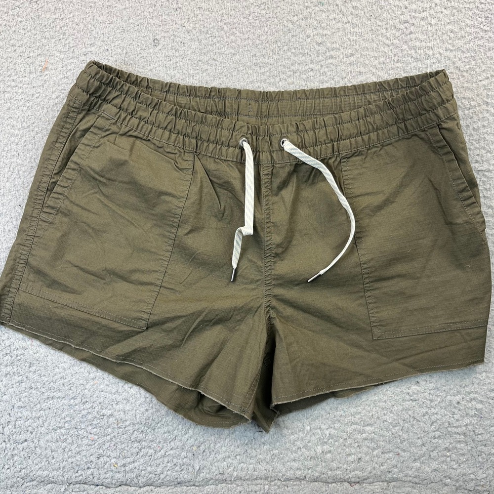 Vuori Shorts Women L Green Villa Ripstop Drawstring VW385